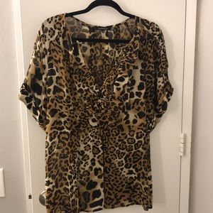 Nanette Lapore S/S silk popover blouse